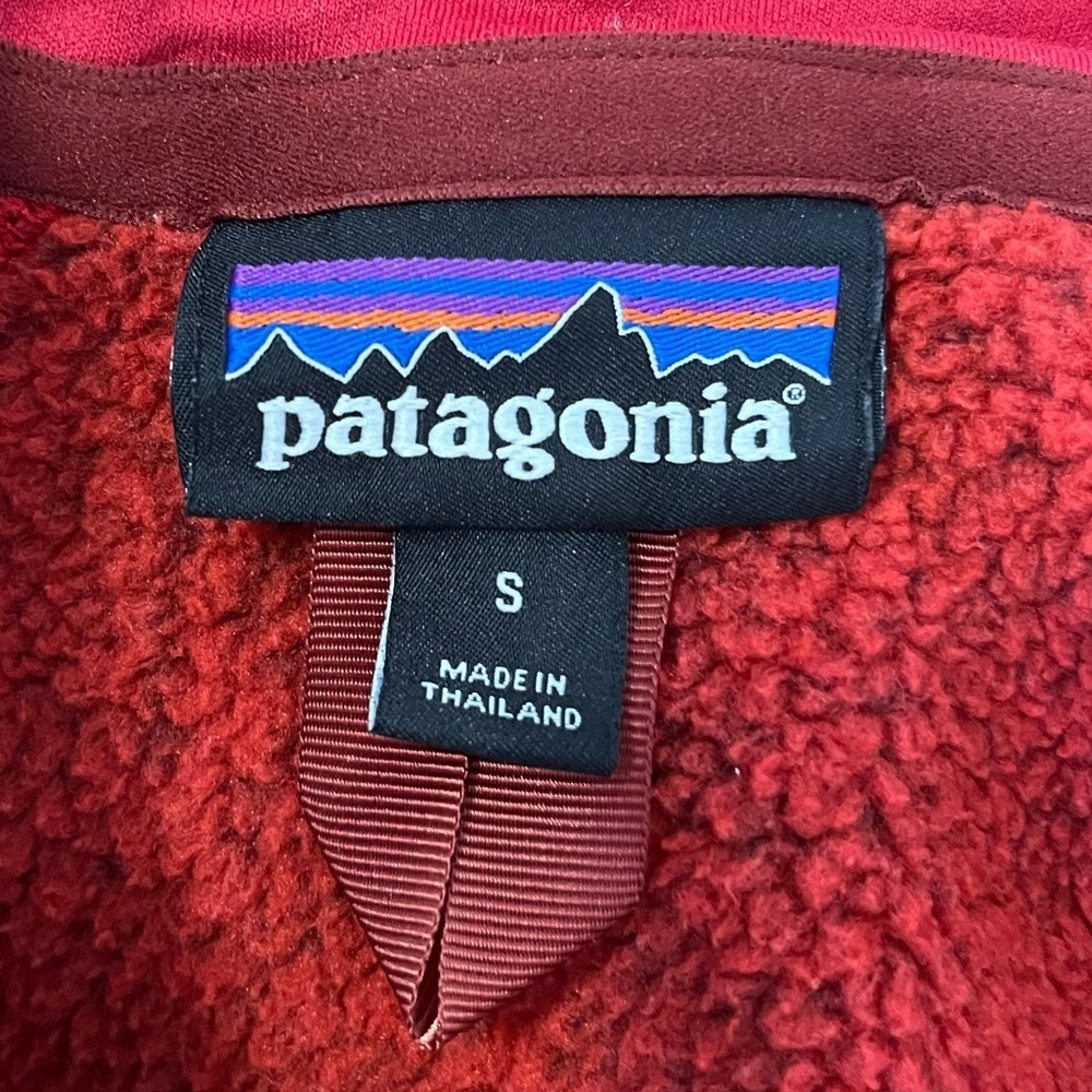 Patagonia Fleece Quarter Zip Red Women's Small - Picture 5 of 7